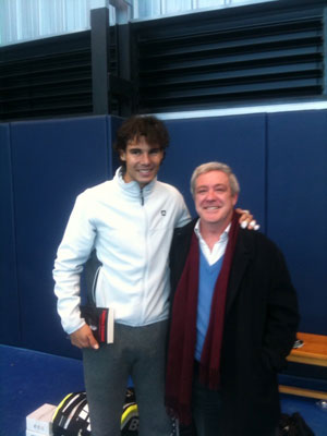 Rafa Nadal con Joaquín Lloréns